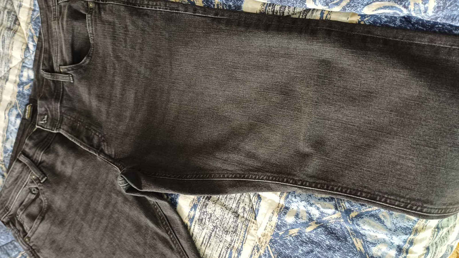 Glenn Men's Jeans Pants Elastic with Slim Fit Black