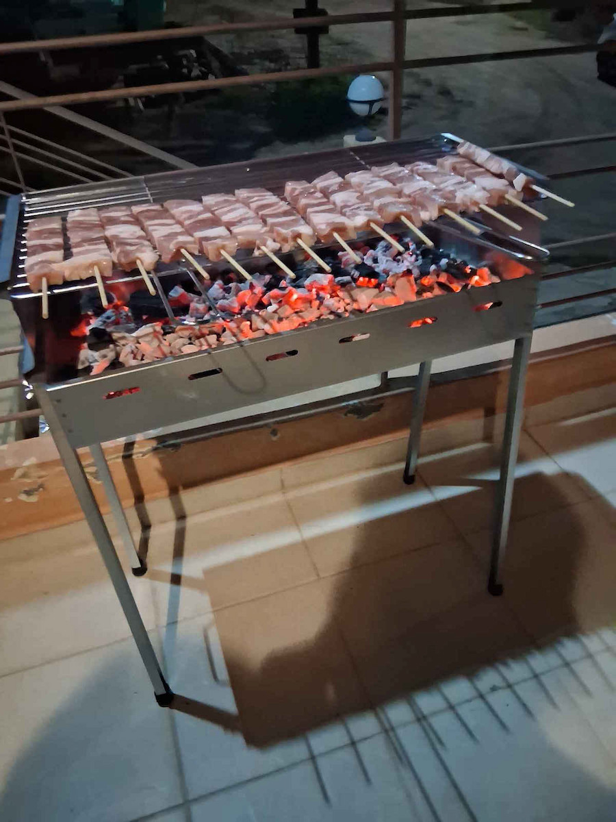 Galvanized Charcoal Grill 60cmx30cm