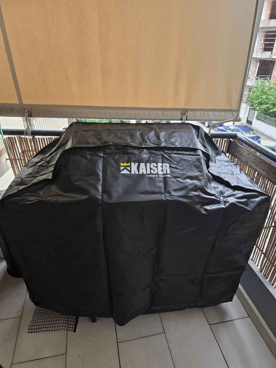 Kaiser Grill Cover Black from Oxford 140cmx48cmx107cmcm