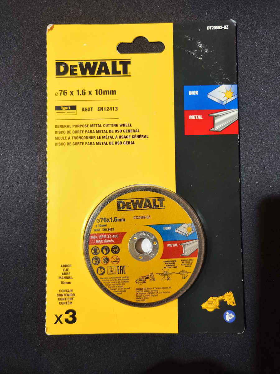 Dewalt Δίσκος Κοπής Μετάλλου 76mm 3τμχ