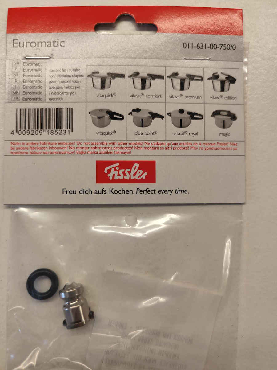 Fissler Euromatic Βαλβίδα Χύτρας 011-631-00-750/0