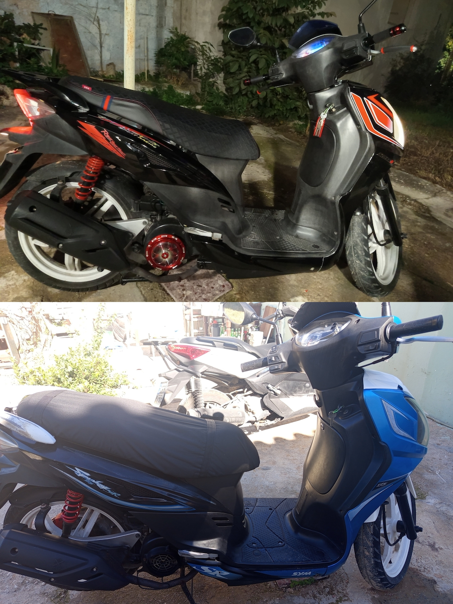 Κιτ Πλαστικων Sym Symphony Sr 125 8 Τεμ Μαυρο