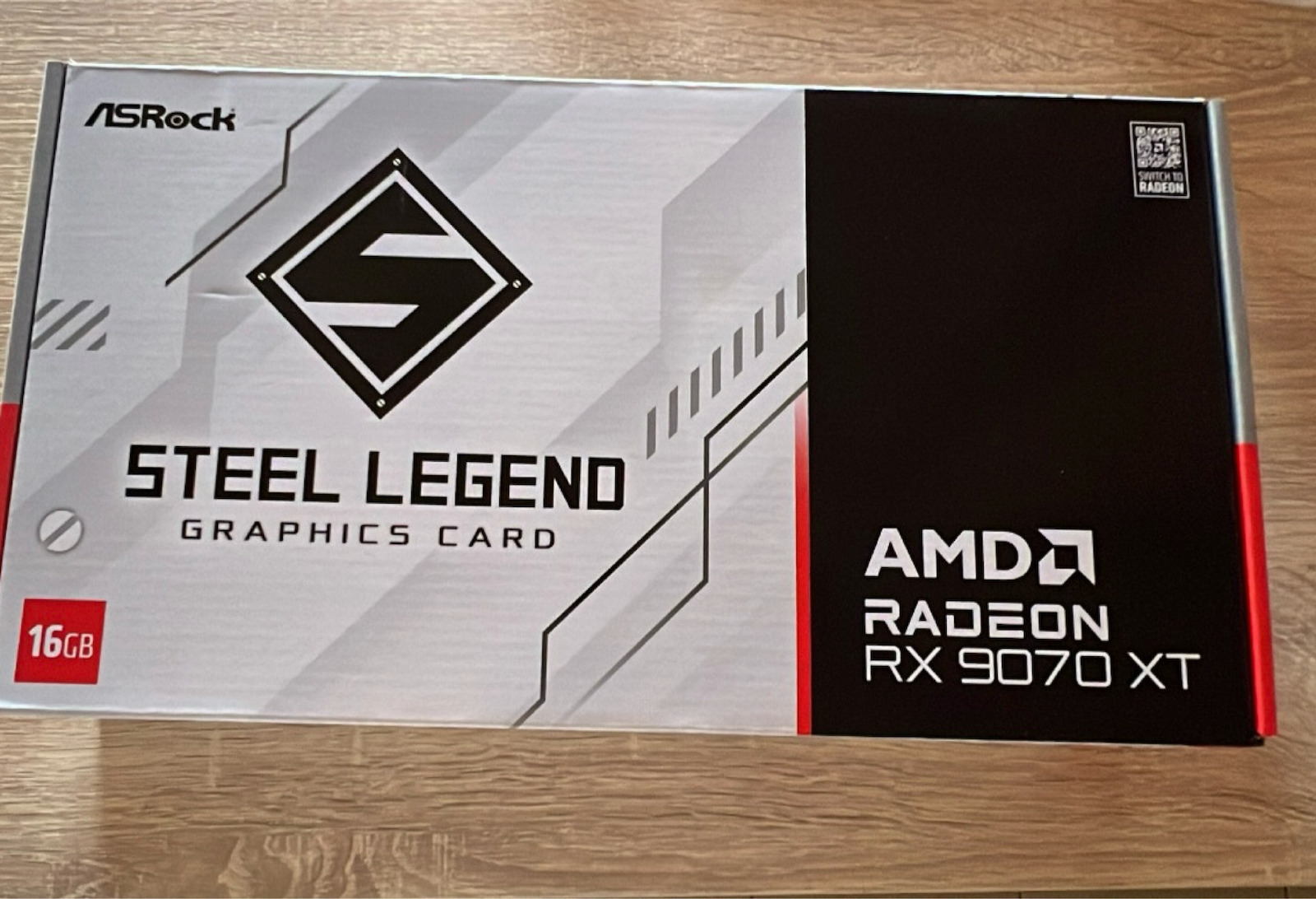 ASRock Radeon RX 9070 XT 16GB GDDR6 Steel Legend Graphics Card