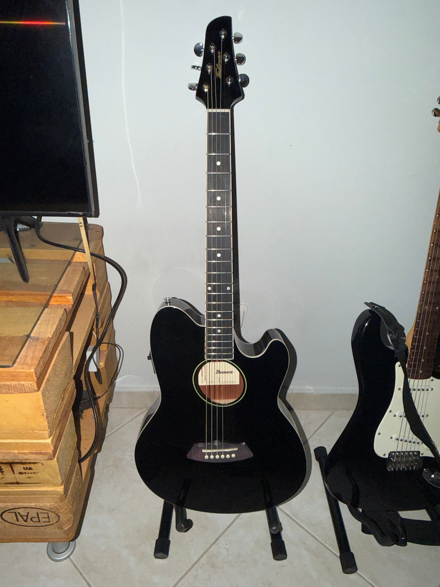 Ibanez Ακουστική Κιθάρα TCY10E Cutaway Black