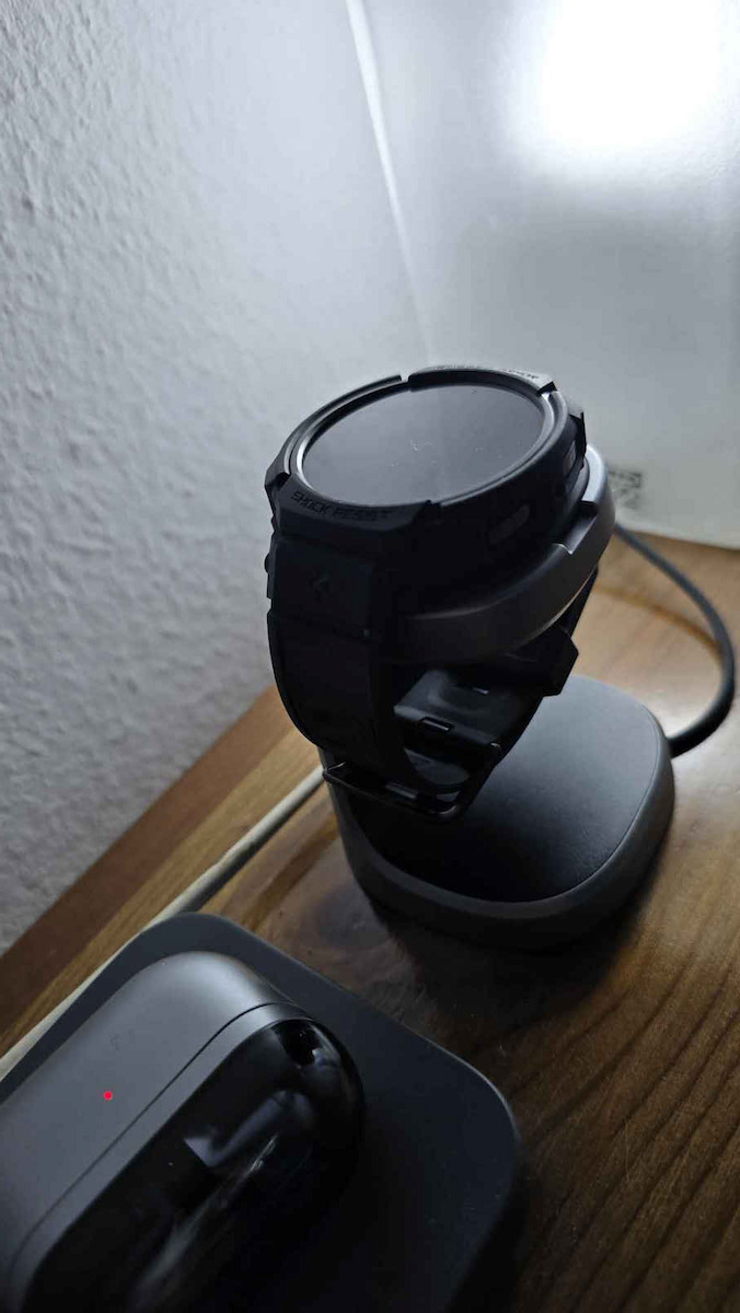 Samsung Smartwatch Charging Stand Stand Silber (Galaxy-Uhr)