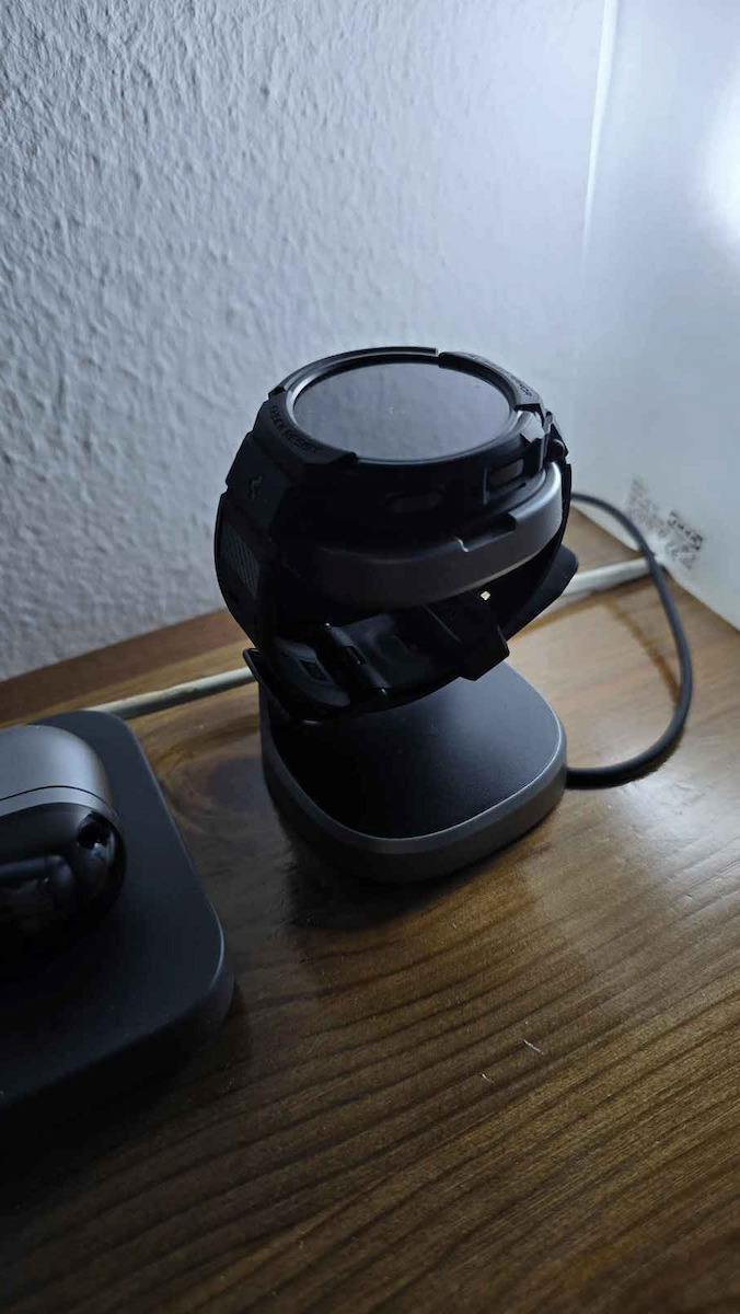 Samsung Smartwatch Charging Stand Stand Silber (Galaxy-Uhr)