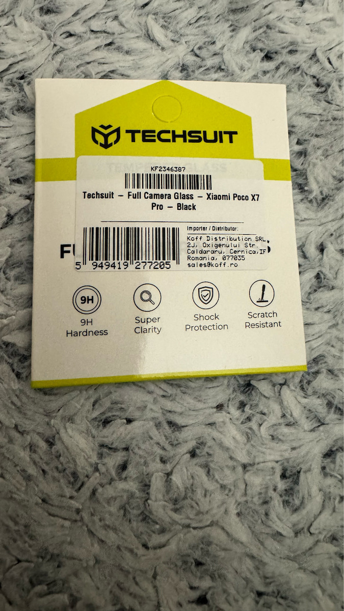 Techsuit Full Προστασία Κάμερας Tempered Glass Μαύρο για το Xiaomi Poco X7 Pro