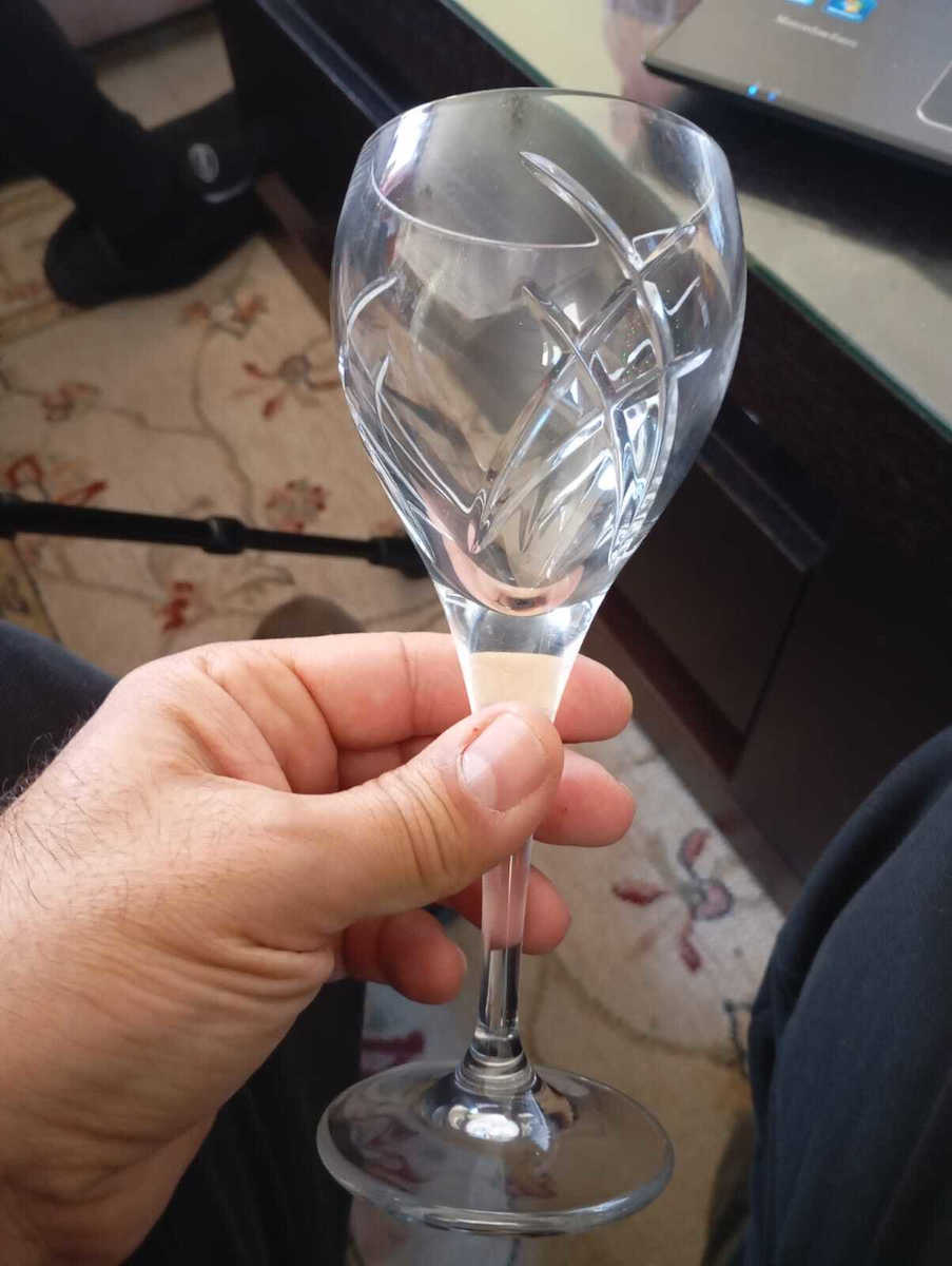 Rona 6629 Tulip Set of Glasses for White and Red Wine made of Crystal Stemmed 360ml 6pcs