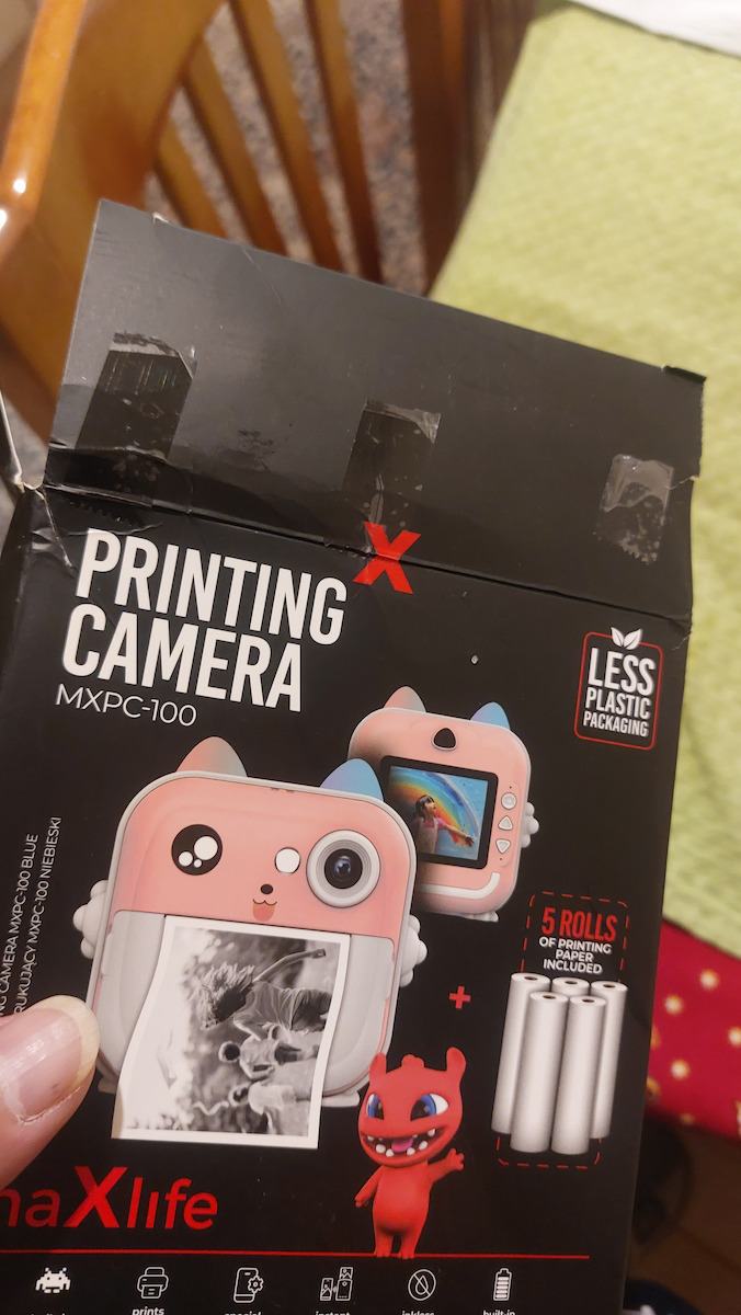 MXPC-100 Children's Camera with Thermal Printing Pink