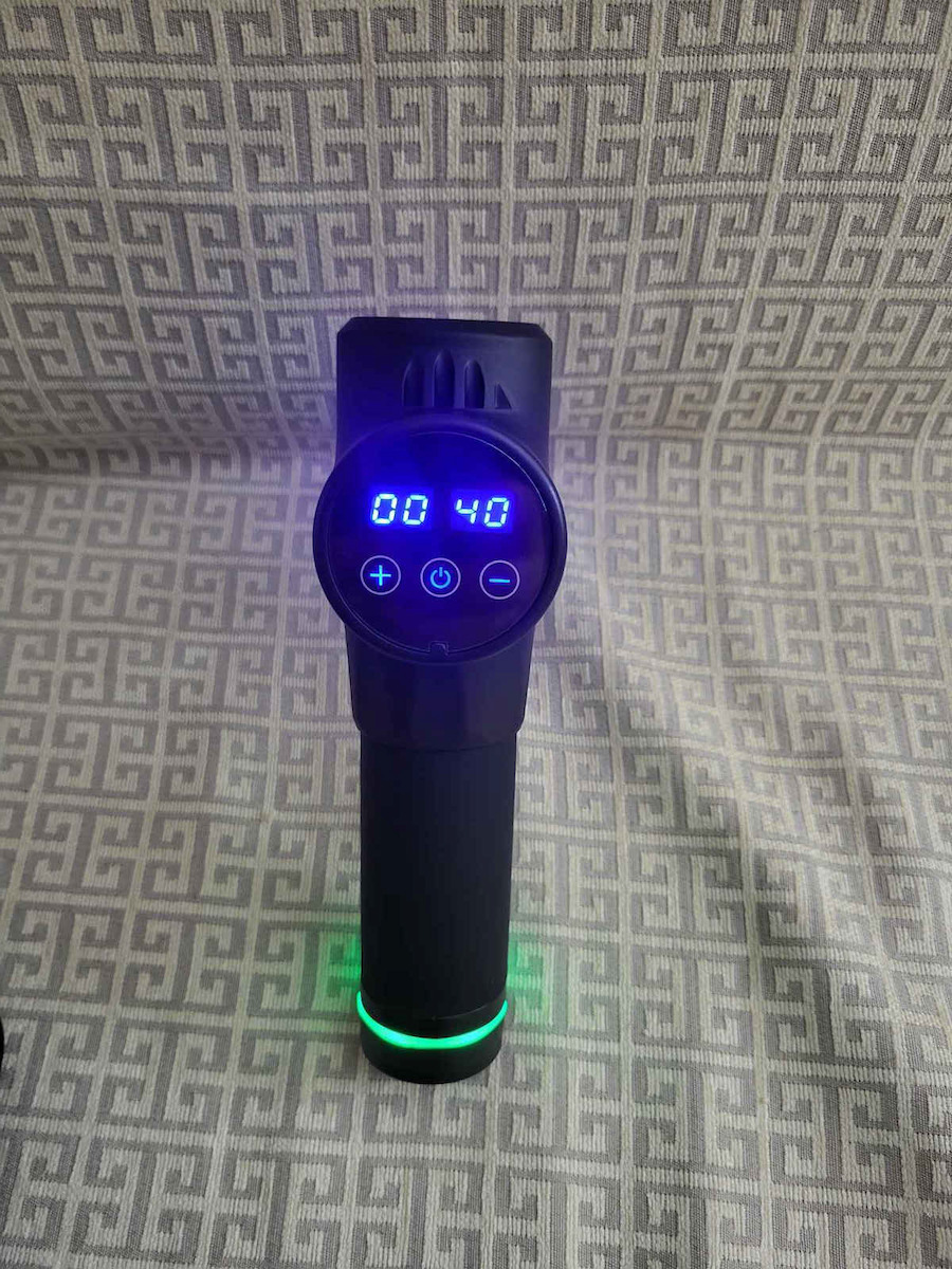 VSL Sports Hypergun X Пистолет Масаж Shiatsu за Врат Кръст Гръб Крака Тяло и Ръце против целулит с Вибрация Черен