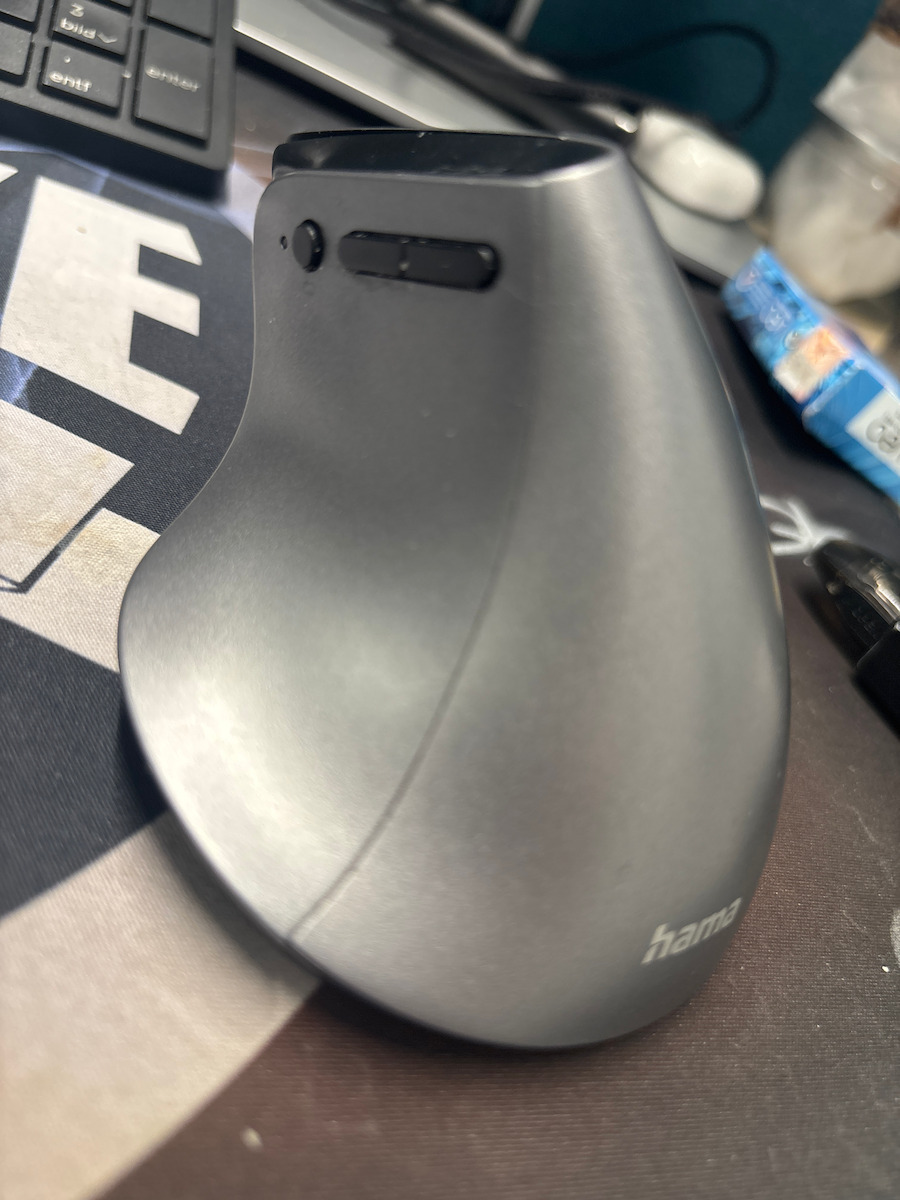 HAMA EMW-700 Ασύρματο Εργονομικό Bluetooth Vertical Ποντίκι Γκρι