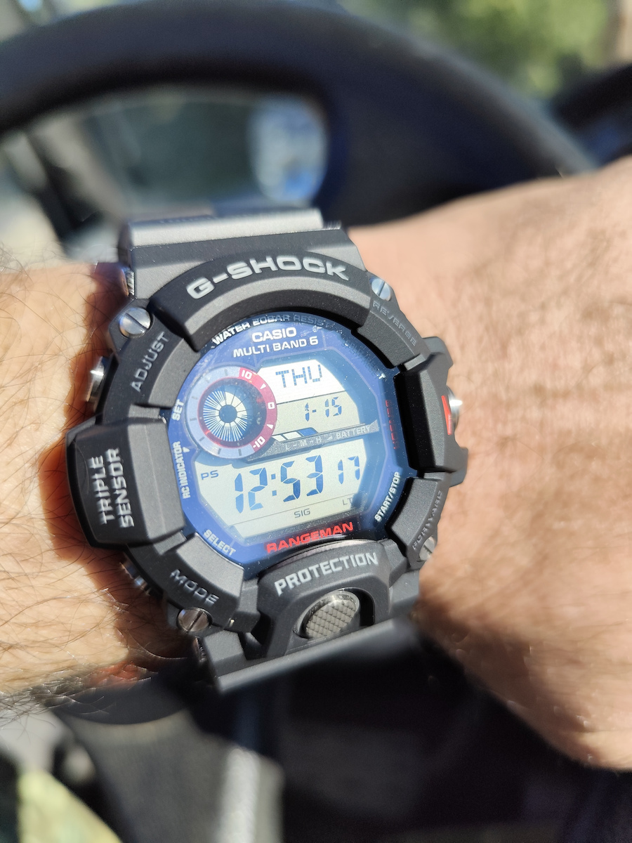 Casio G-shock Digital Men's Watch 53mm Solar with Black Rubber Strap