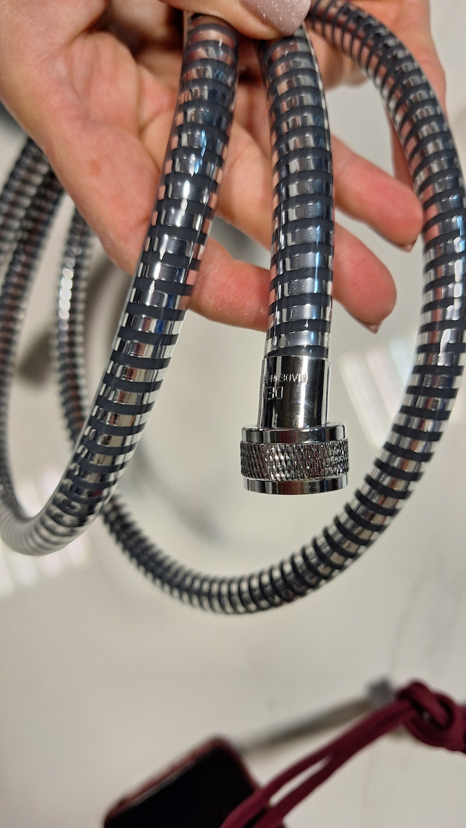 Obus Block Flexible Plastic PVC 160cm Silver Shower Hose