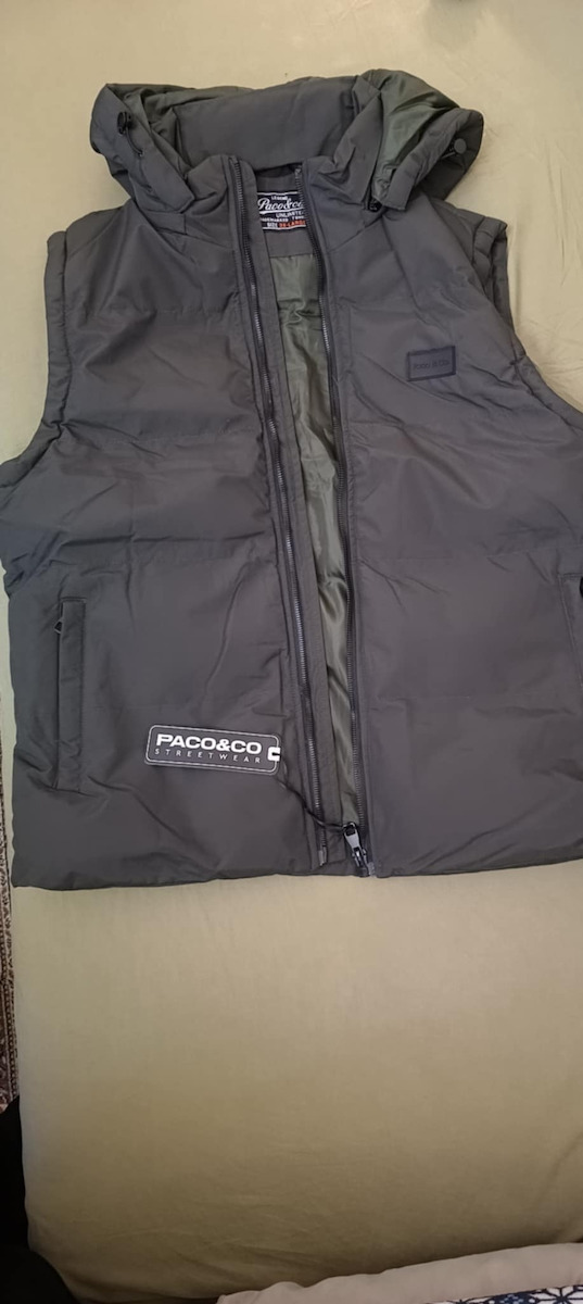 Geacă Fără Mâneci Puffer Gri