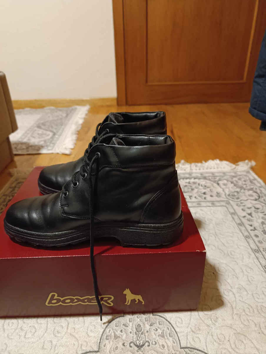 Leather Black Men's Boots