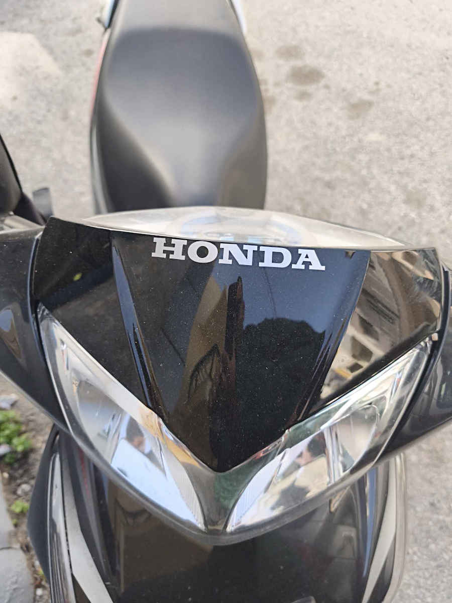 Honda Small Silver Sticker Set 2 Pieces 100mm x 16mm