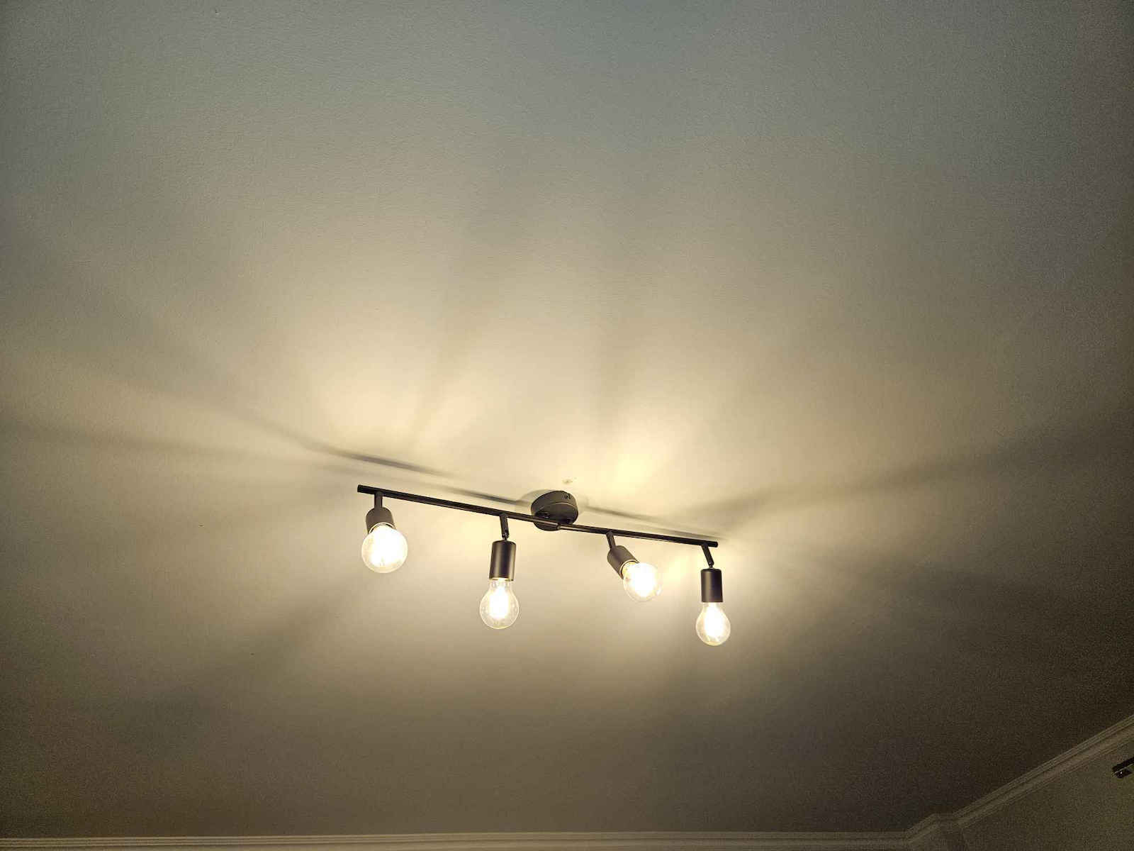 Vivalux Spot with 4 Lights and with Socket E27 in Black Color