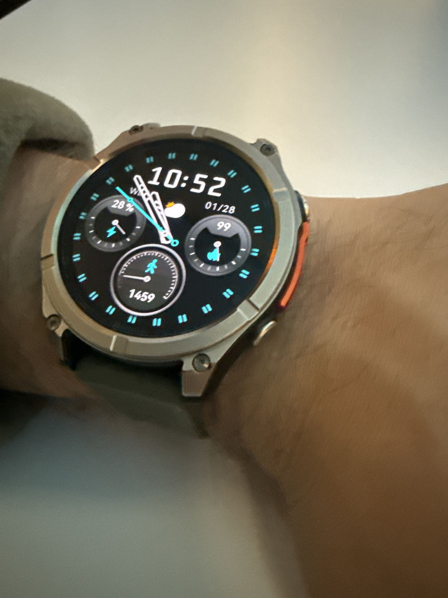 Zeblaze Stratos 4 Stainless Steel 49mm Waterproof Smartwatch with Heart Rate Monitor Black M/L