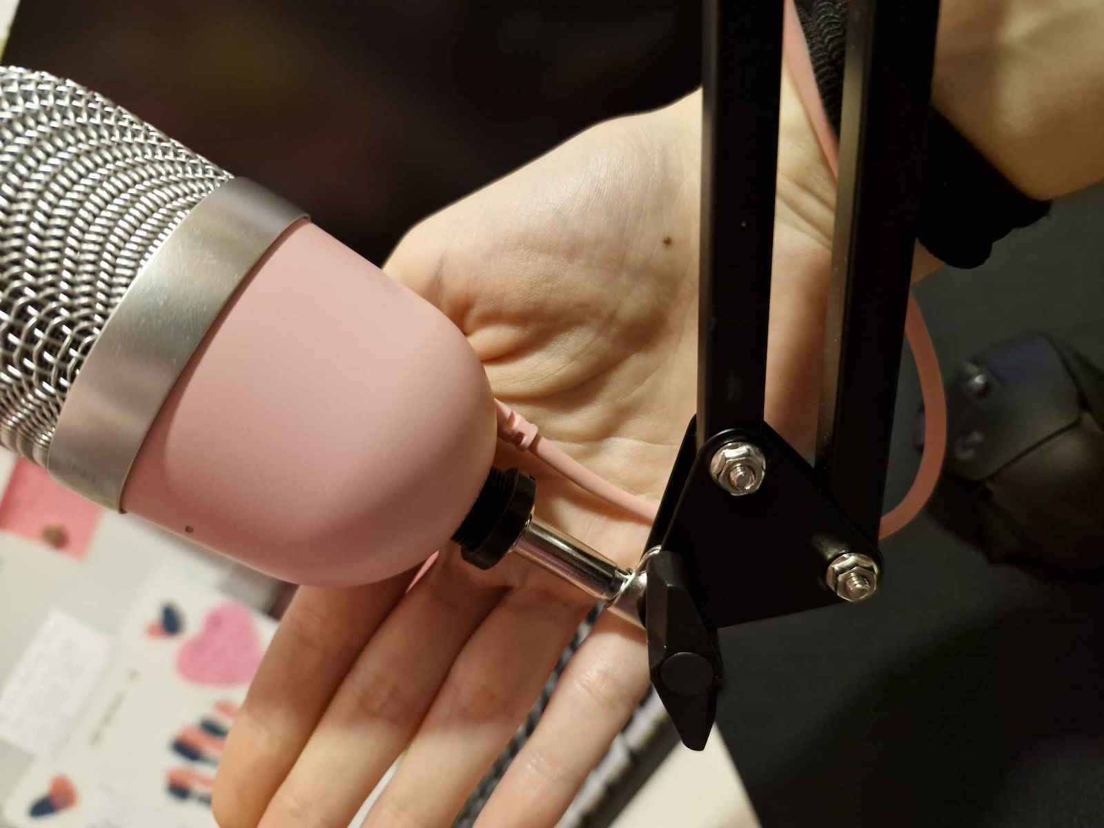 Konig & Meyer Stand-Zubehör Mikrofon Kunststoffadapter für Gewinde von Innengewinde 3/8" auf Außengewinde 5/8"