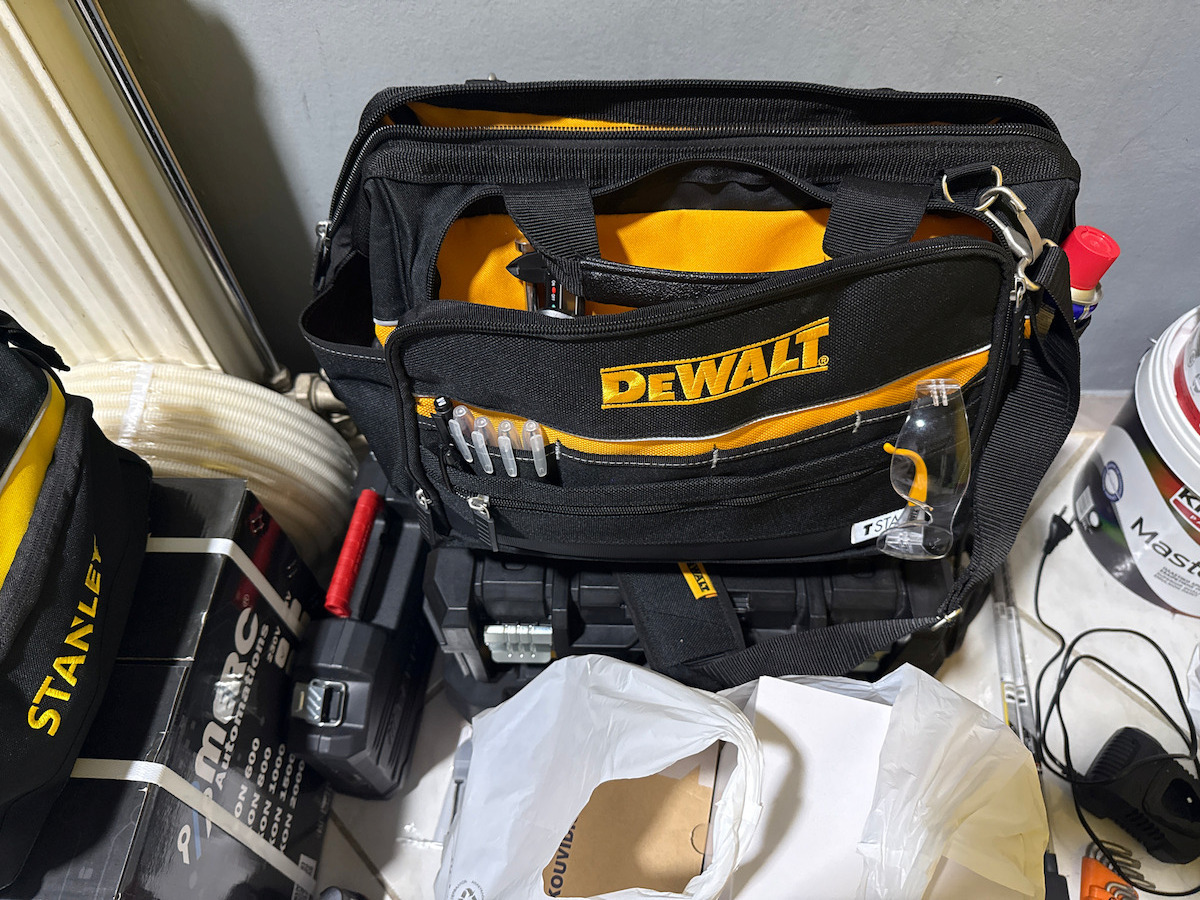 Dewalt Tstak Waterproof Black Shoulder Bag