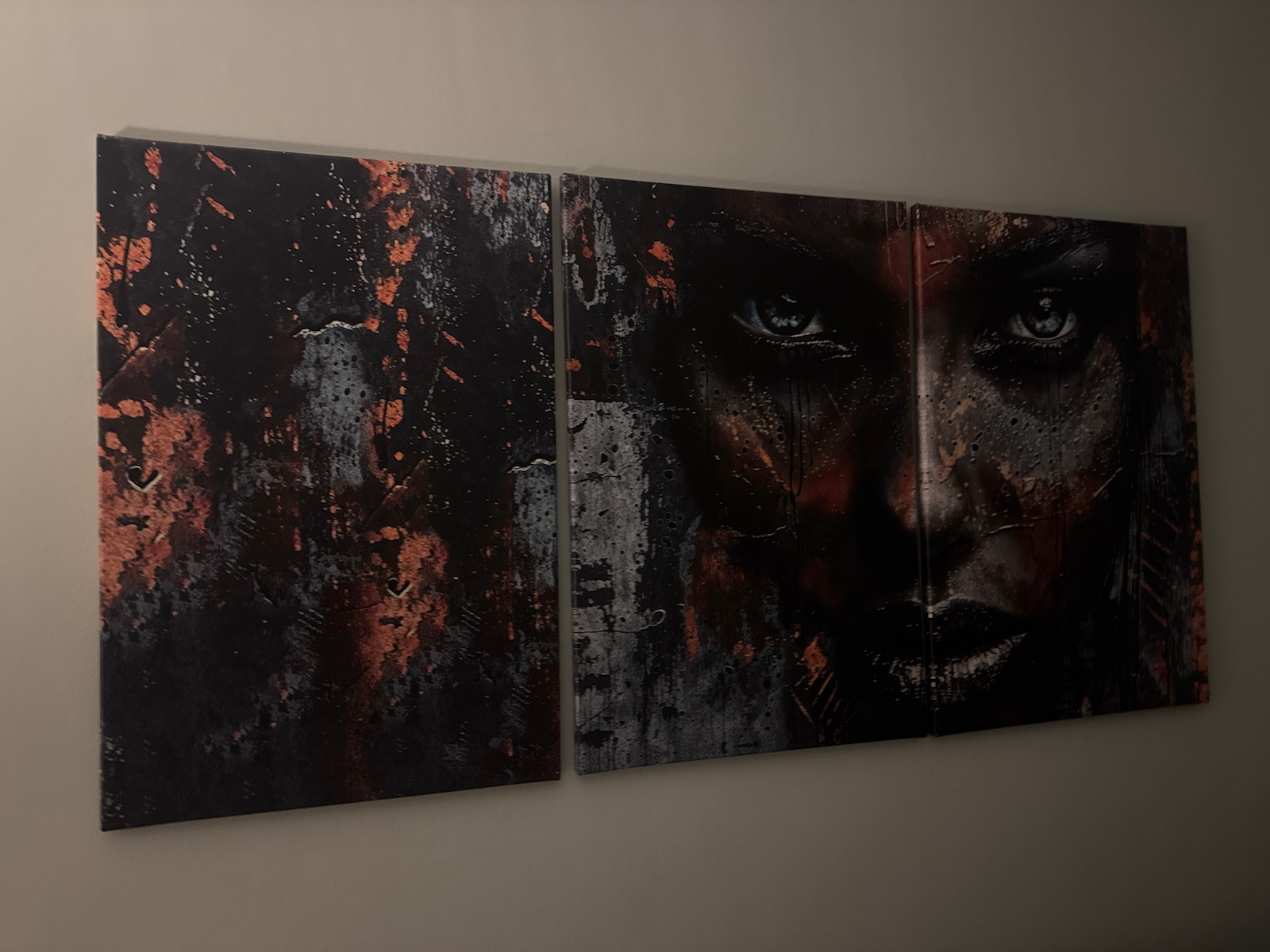 Decowalls Τρίπτυχος Πίνακας σε Καμβά 90x180cm