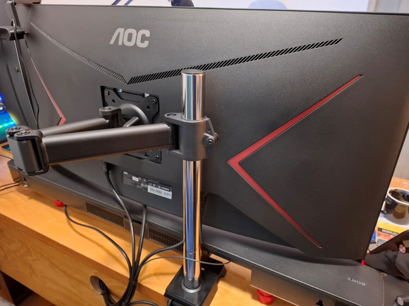 Arctic Z1 (Gen 3) Βάση Γραφείου Οθόνης έως 38" με Βραχίονα Ασημί