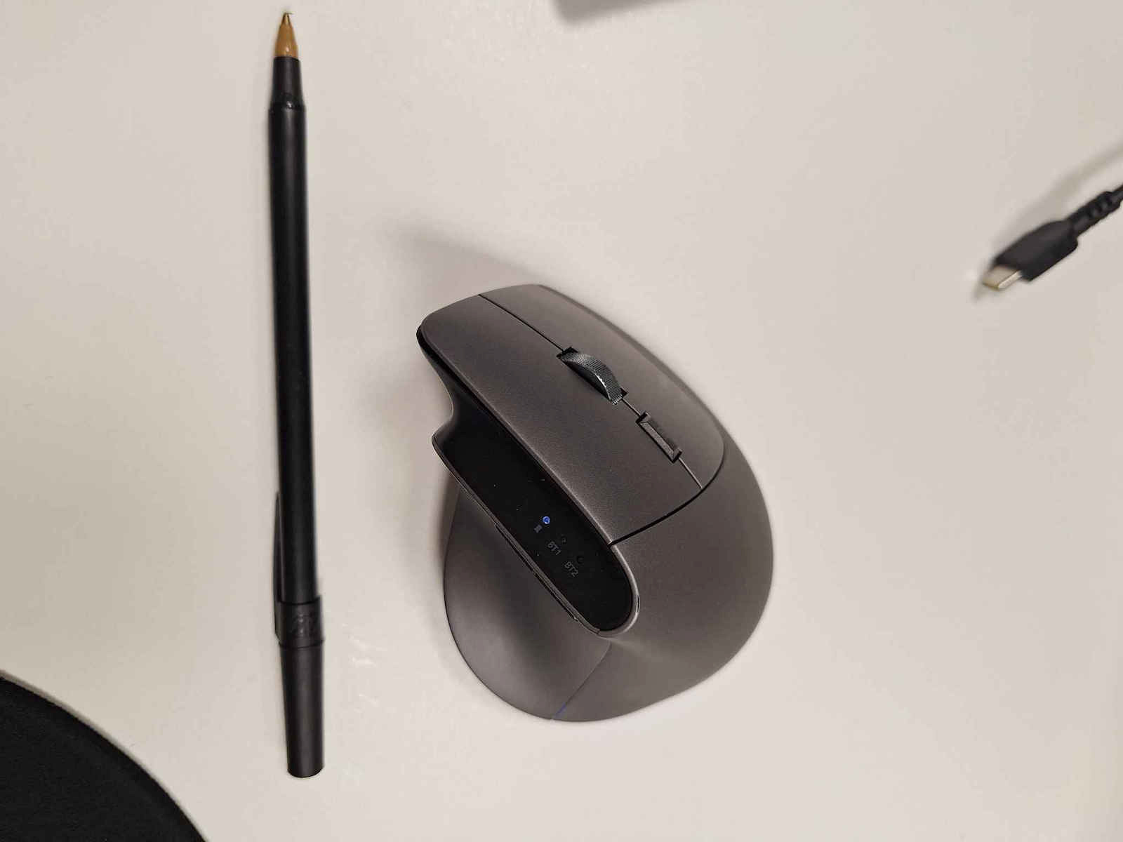 HAMA EMW-700 Ασύρματο Εργονομικό Bluetooth Vertical Ποντίκι Γκρι