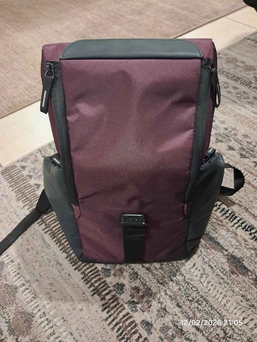 Delsey Securflap Τσάντα Πλάτης για Laptop 15.6" σε Μπορντό χρώμα