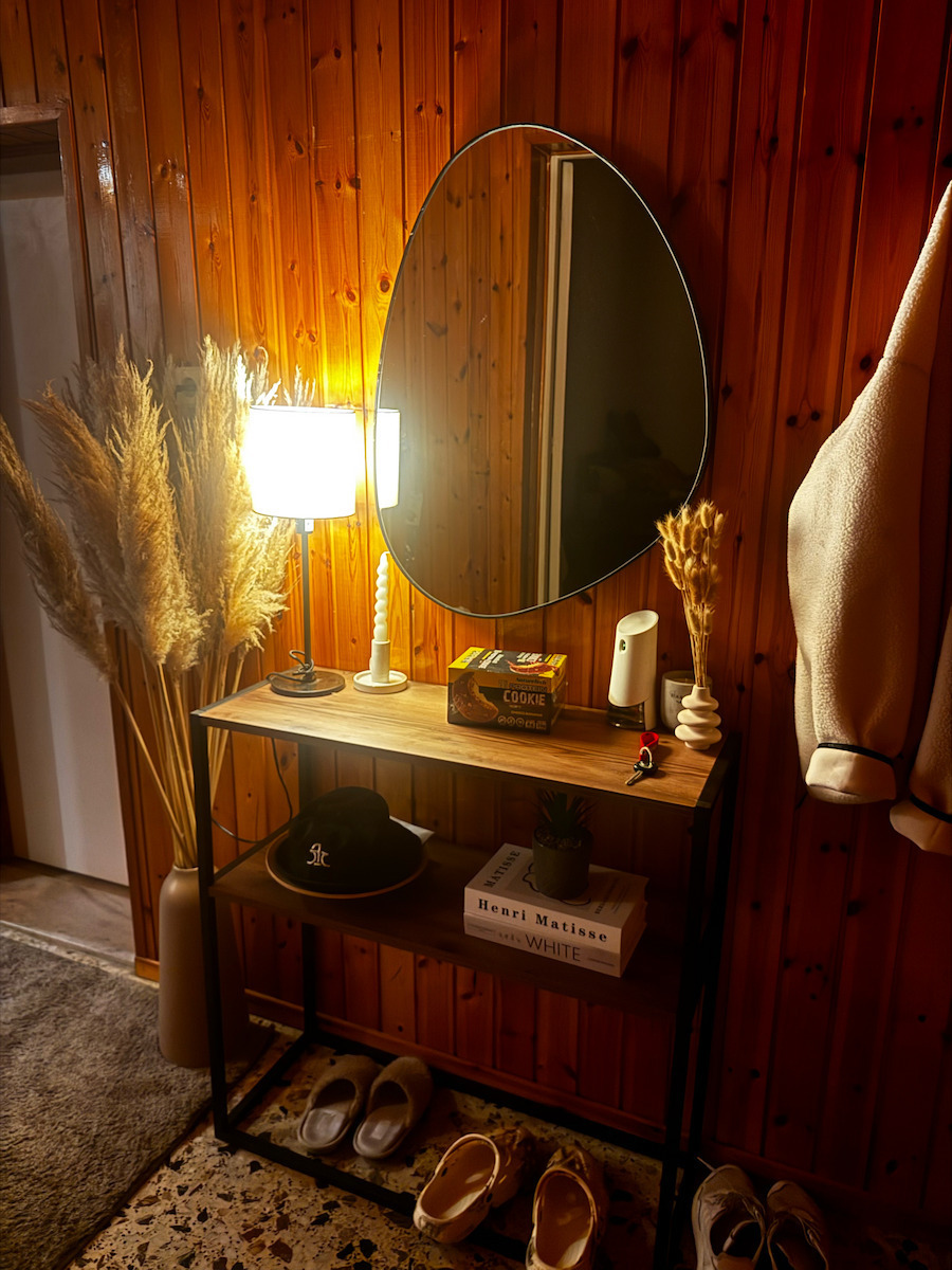 Castel Wooden Console L90xW33.5xH90cm