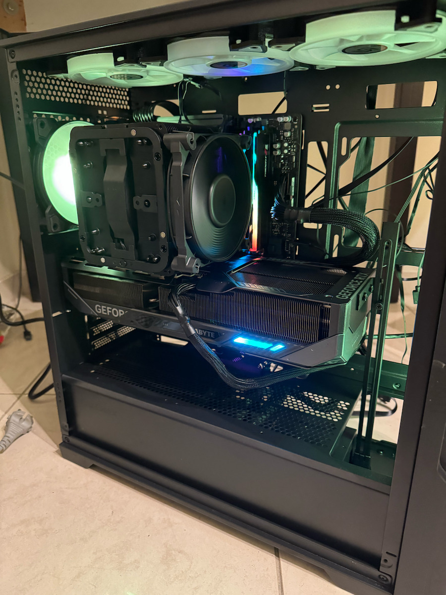 GameMax Siege Gaming Full Tower Computer Case with Window Panel and RGB Lighting Black