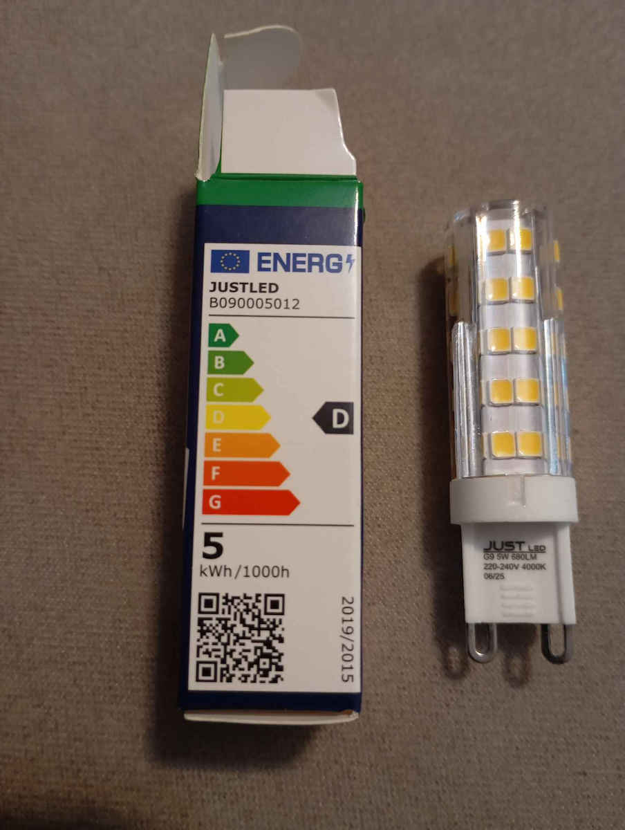 Just LED Λάμπα LED 5W για Ντουί G9 Φυσικό Λευκό 680lm