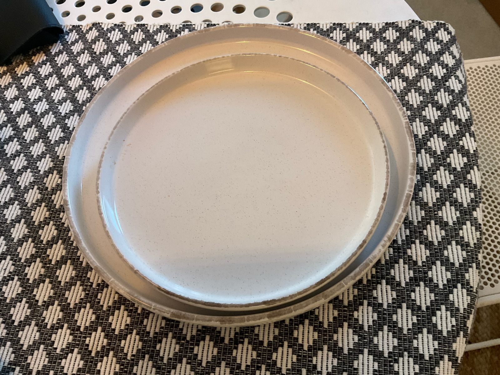 GTSA Plate Shallow Ceramic White with Diameter 21cm 6pcs