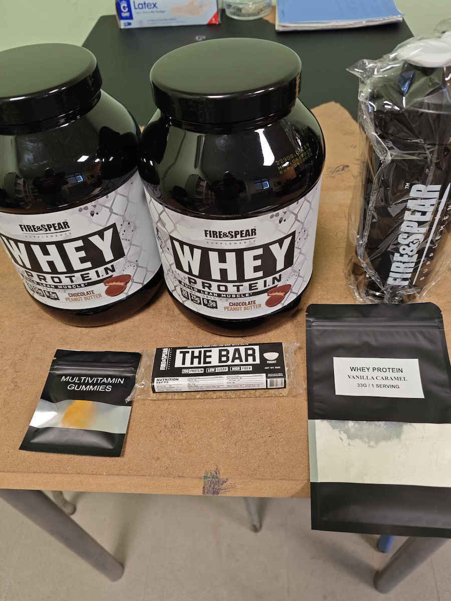 Fire & Spear Whey Protein Πρωτεΐνη Ορού Γάλακτος Χωρίς Γλουτένη με Γεύση Chocolate Peanut Butter 1kg
