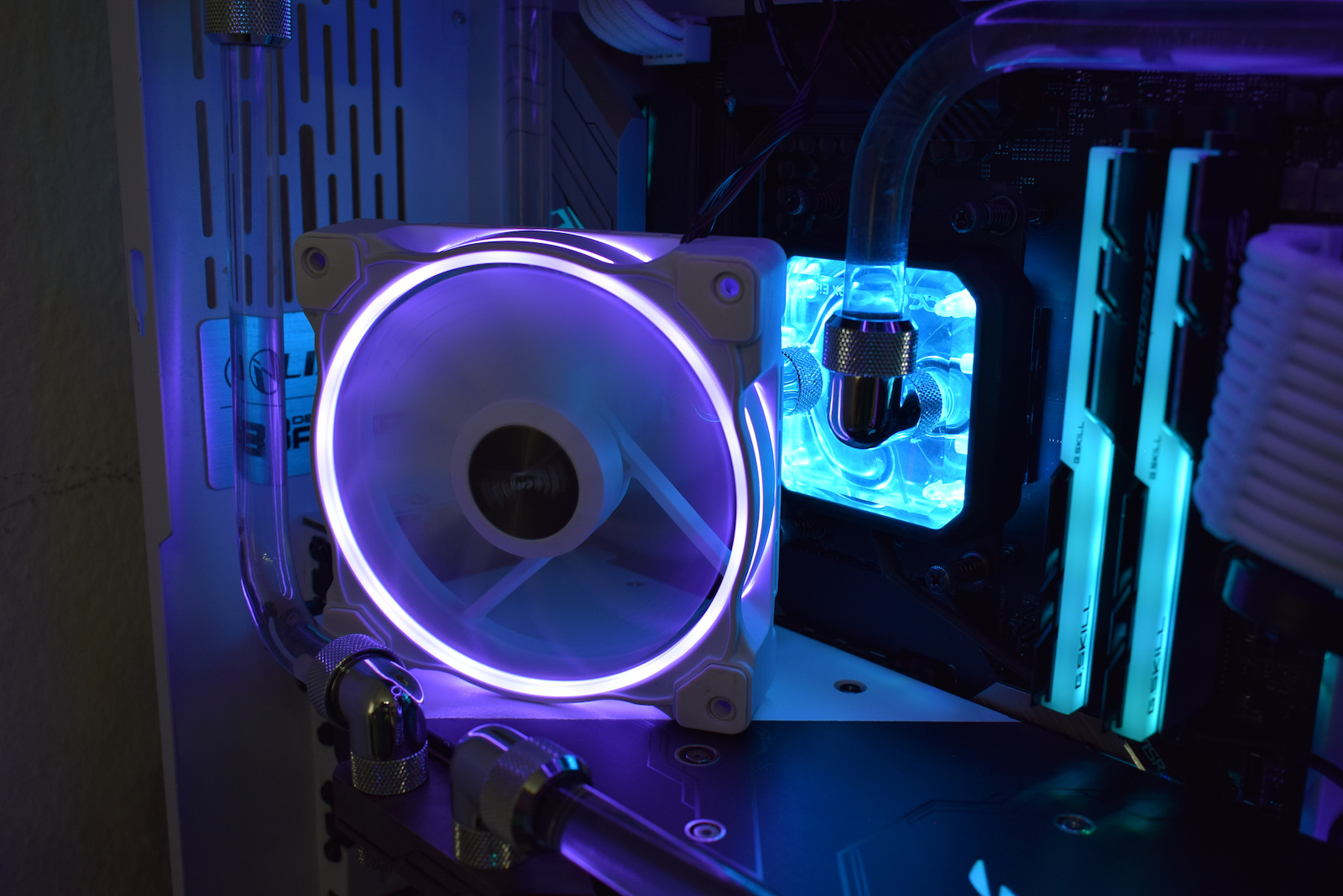 Alpenfoehn Wing Boost 3 High Speed Case Fans 120mm (2200rpm / 132.4cfm) with ARGB Lighting and Connection 4-Pin PWM 3pcs White
