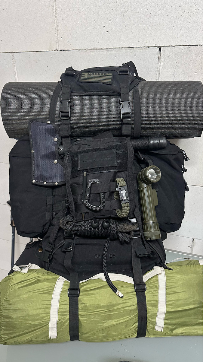 Pentagon Deos Военна Чантичка Раници от Cordura Зелен 65лт