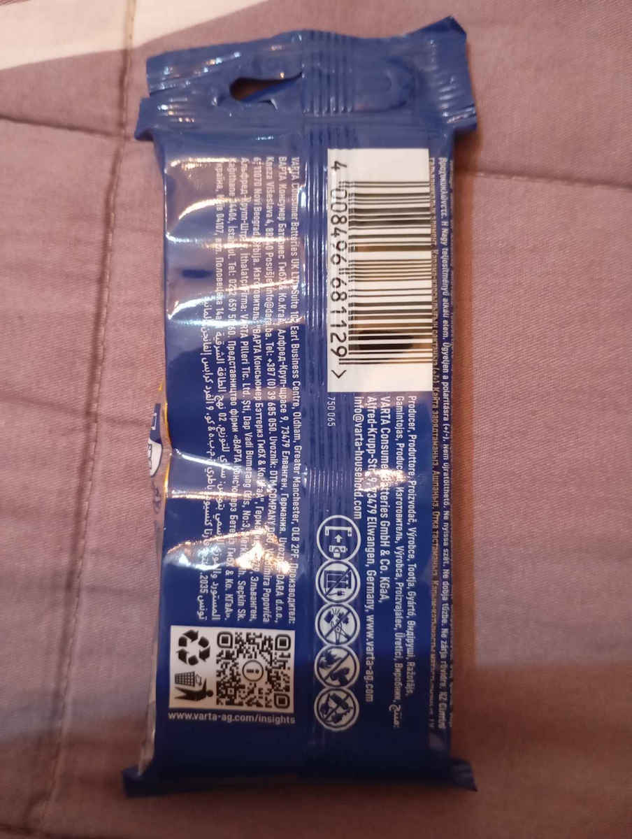 Varta LongLife Alkaline Batterien AA 1.5V 8Stück