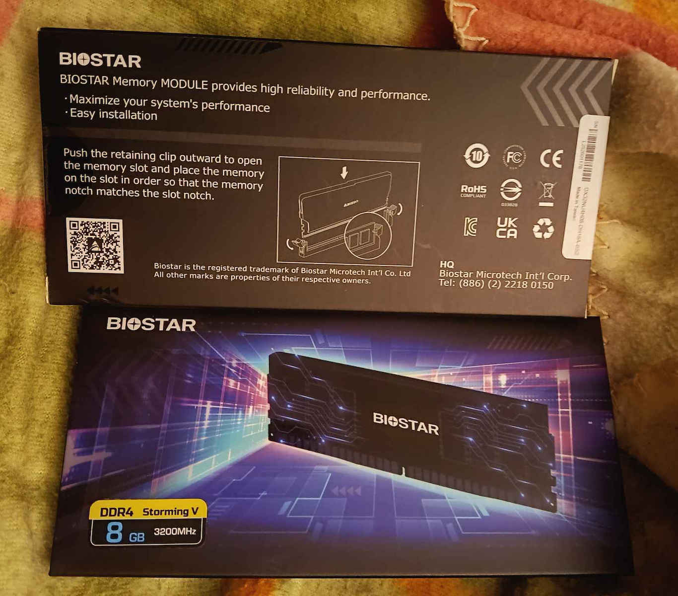 Biostar DDR4 με Module 1x8GB και Ταχύτητα 3200 για Desktop