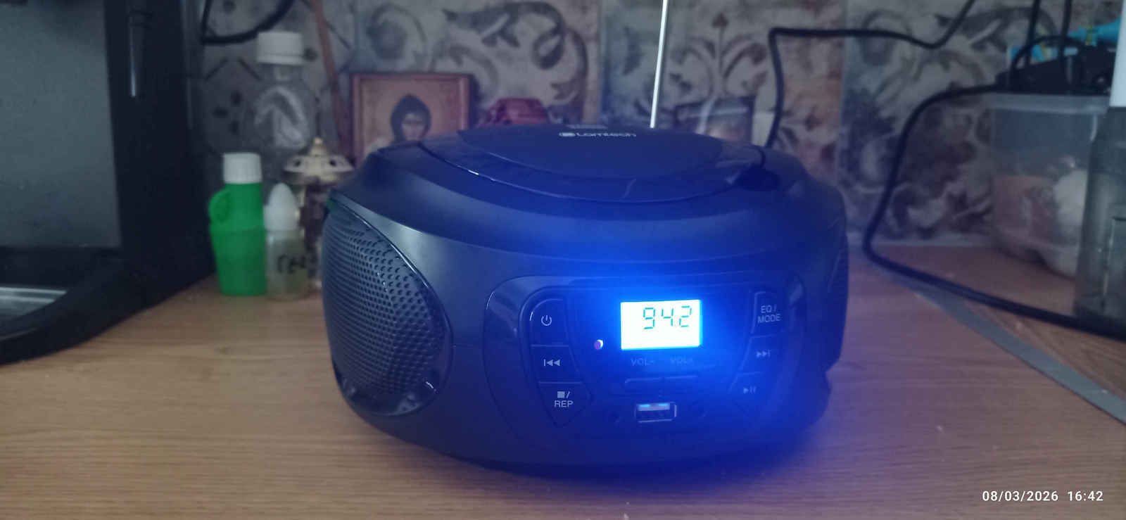 Lamtech Φορητό Ηχοσύστημα με Bluetooth / Ραδιόφωνο / USB Μαύρο