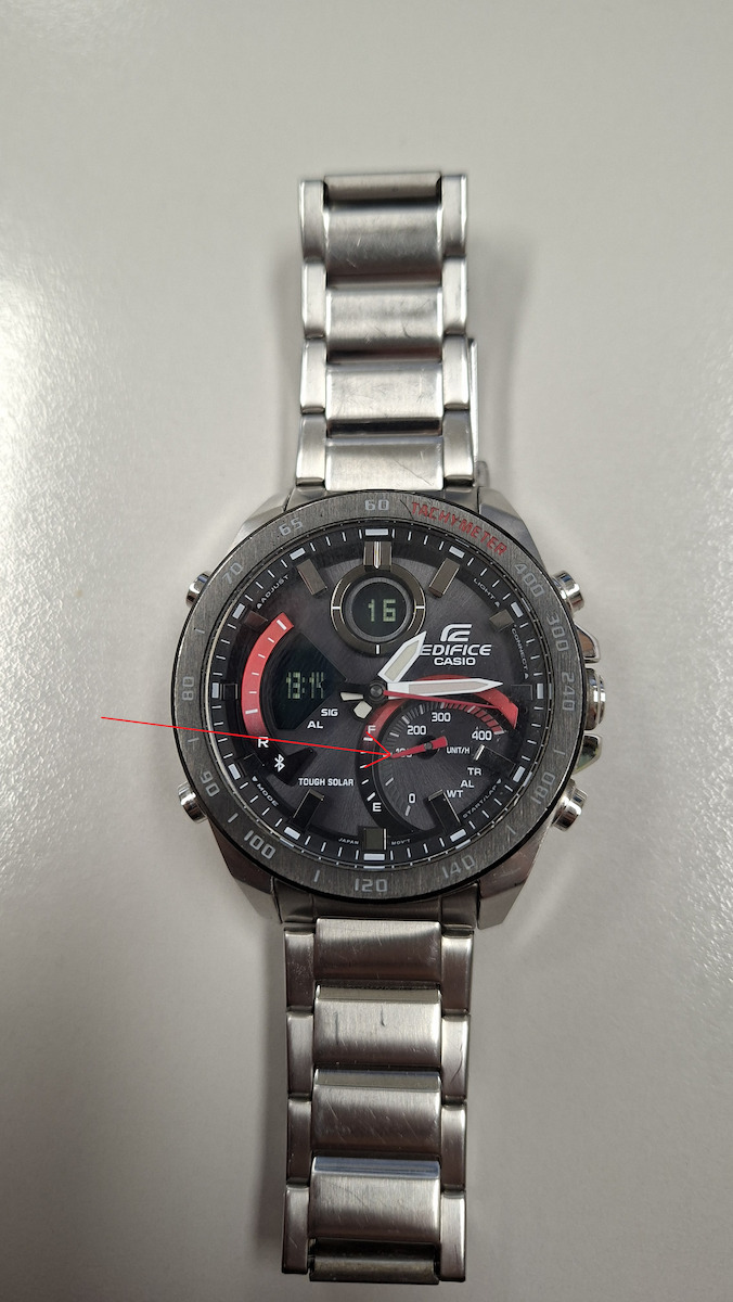 Casio Edifice Αναλογικό/Ψηφιακό Ανδρικό Ρολόι 51mm Χρονογράφος Solar με Ασημί Μεταλλικό Μπρασελέ