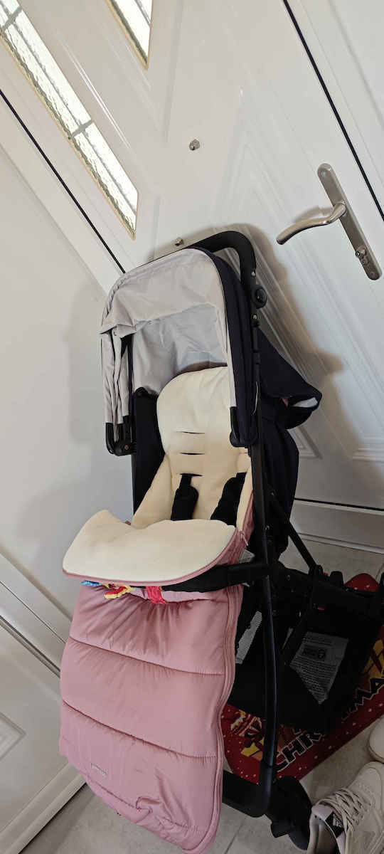 Kikka Boo Classic Waterproof Stroller Footmuff with Fleece Lining 98x40cm Black