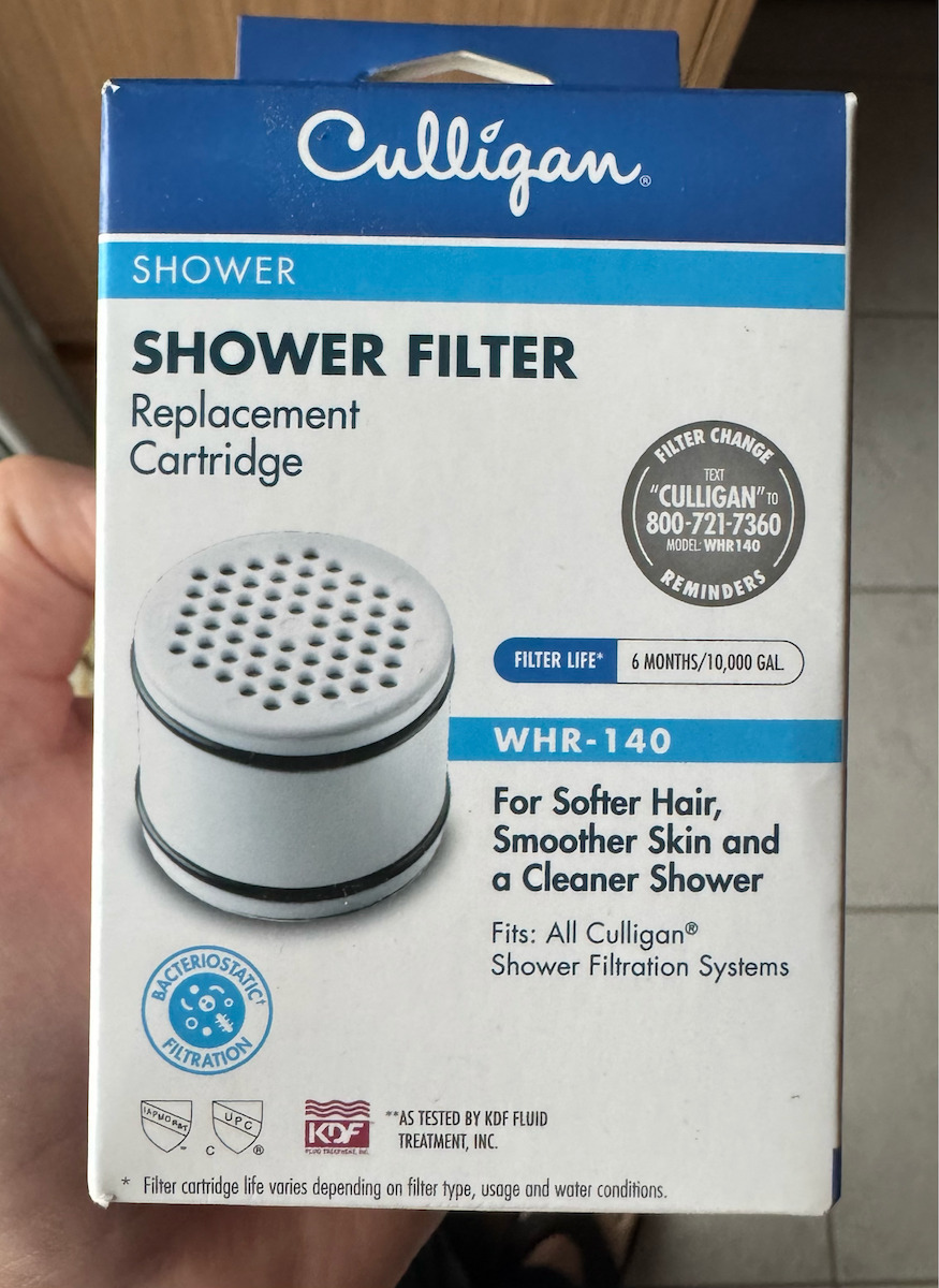 Culligan Activated Carbon Shower Water Filter WHR-140