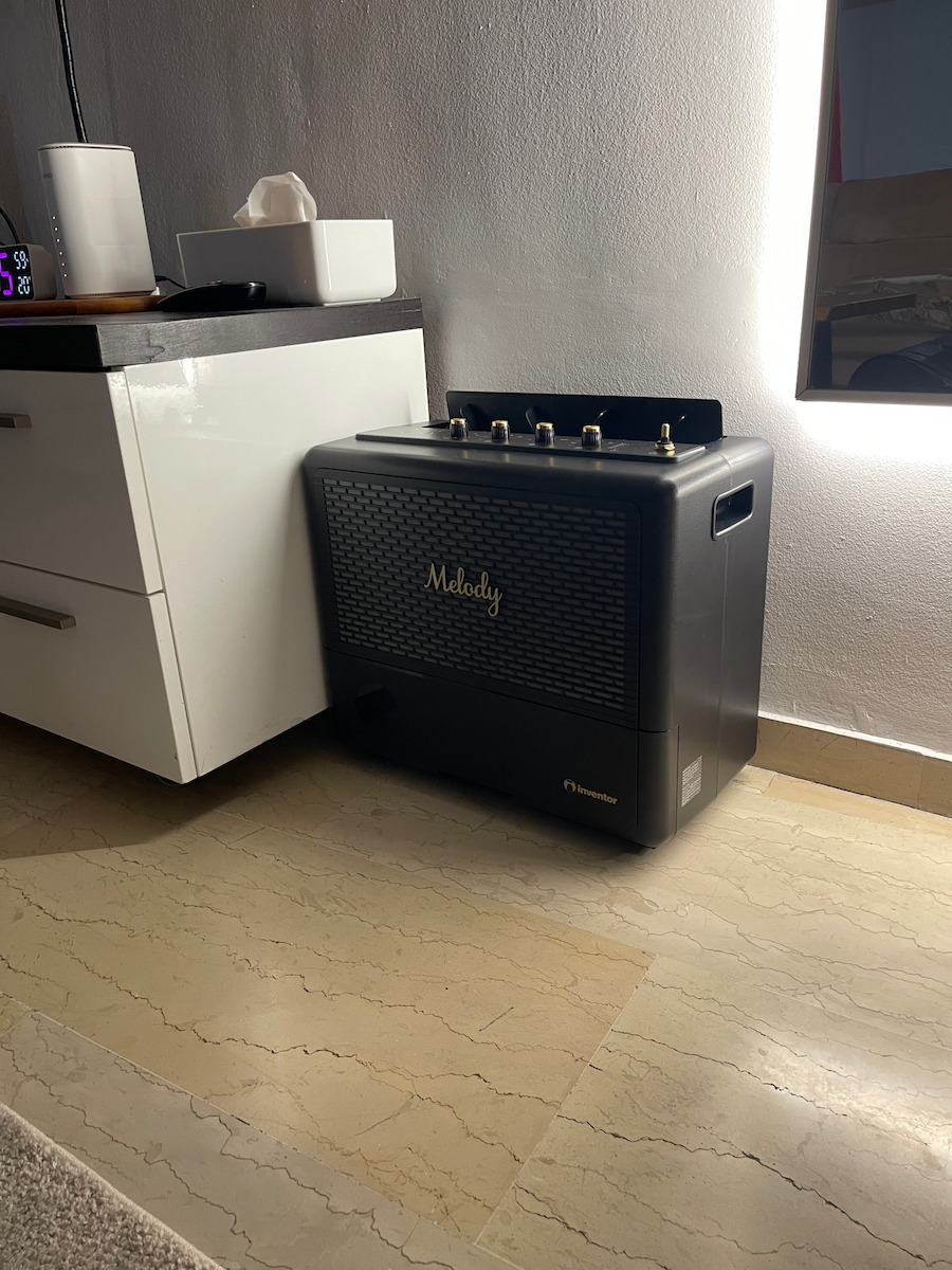 Inventor Melody Dehumidifier with Compressor Ionizer and Wi-Fi 20lt Black