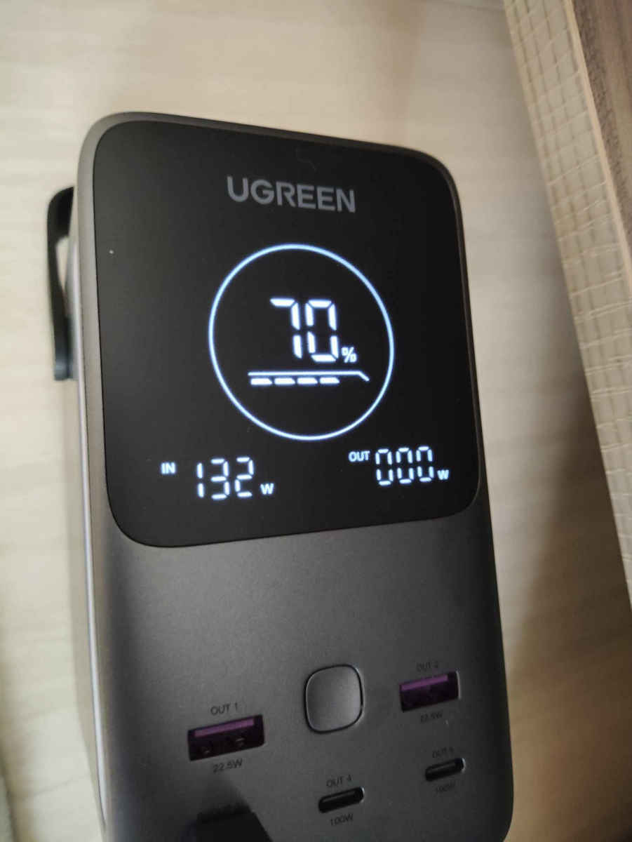 Ugreen Φορτιστής Χωρίς Καλώδιο GaN με Θύρα USB-A και 3 Θύρες USB-C 140W Power Delivery Γκρι (X570)