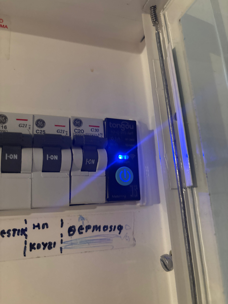 Rail WiFi Panel Push Switch 230V 63A