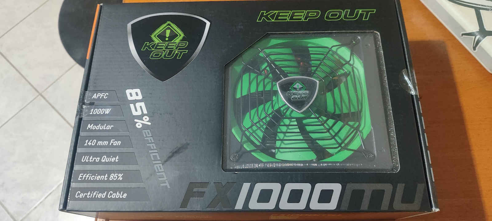 Keep Out FX1000MU 1000W Μαύρο Τροφοδοτικό Υπολογιστή Full Wired