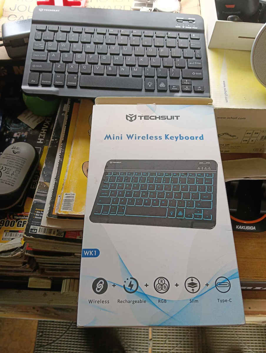 Techsuit WK1 Ασύρματο Bluetooth Πληκτρολόγιο Αγγλικό US