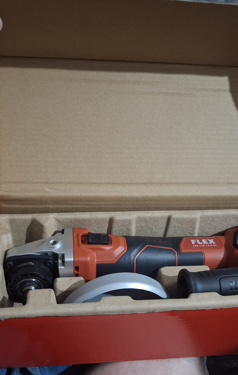 Flex LBE 125 18.0-EC/5.0 Set Grinder 125mm Battery 1x5Ah