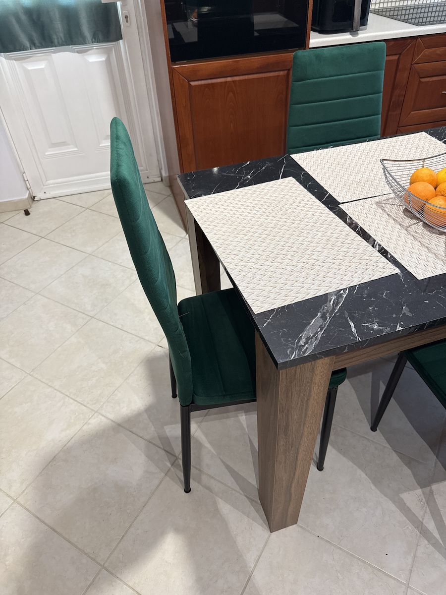 Lady Καρέκλες Κουζίνας Μεταλλικές Καφέ 4τμχ 40x48x48εκ.