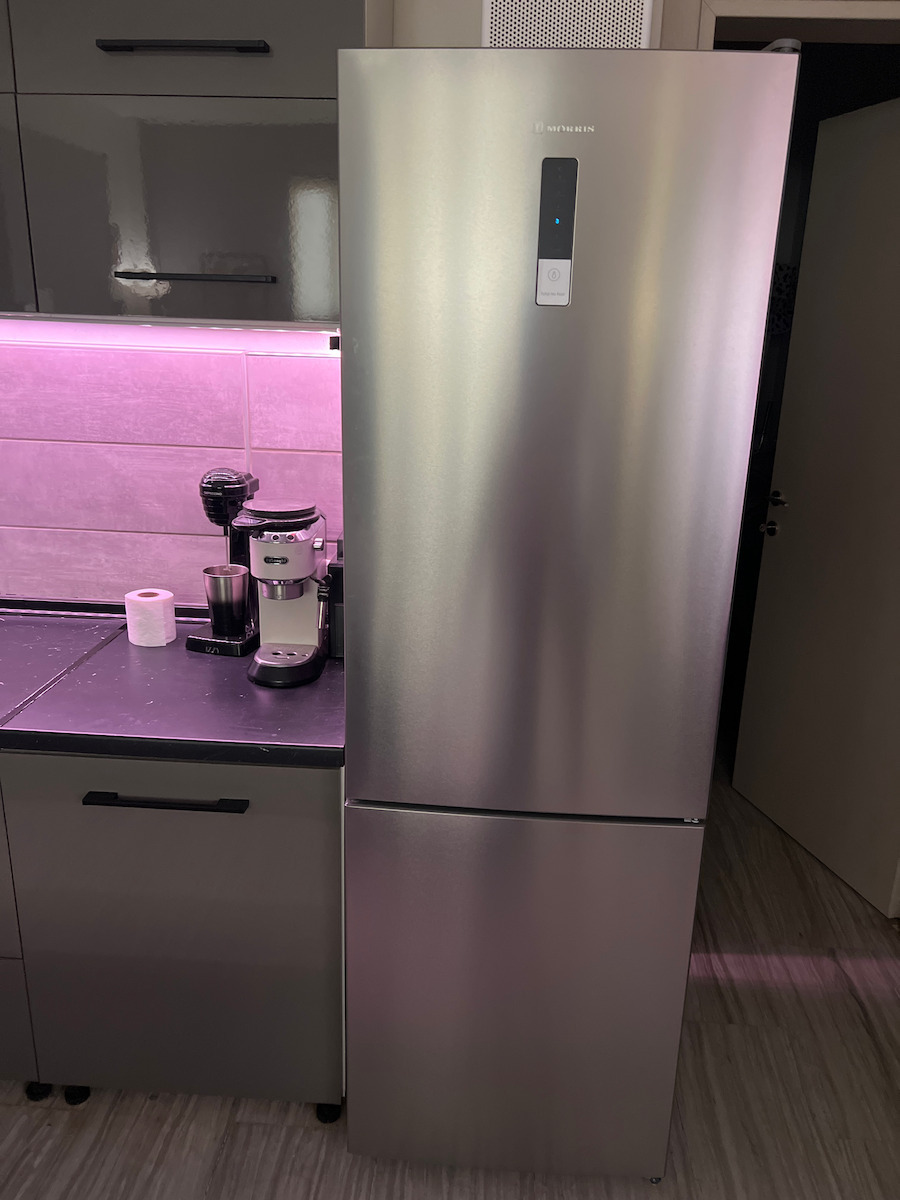 Morris Ψυγειοκαταψύκτης 310lt Total NoFrost Υ188xΠ59.5xΒ63εκ. Inox T73314DBN