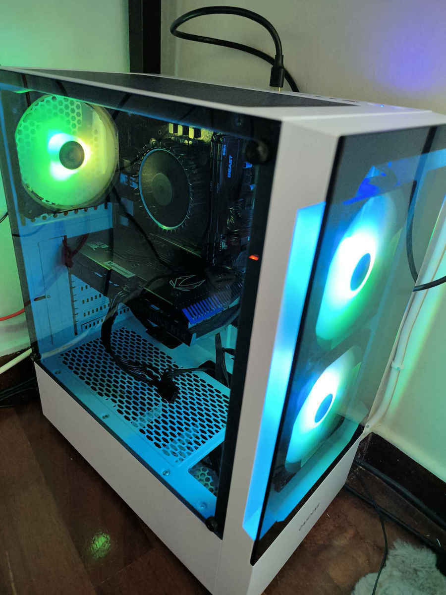 Gamdias Talos E3 Gaming Midi Tower Κουτί Υπολογιστή με Πλαϊνό Παράθυρο και RGB Φωτισμό Μαύρο